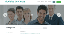 Desktop Screenshot of modelosdecartas.com.br