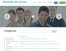 Tablet Screenshot of modelosdecartas.com.br